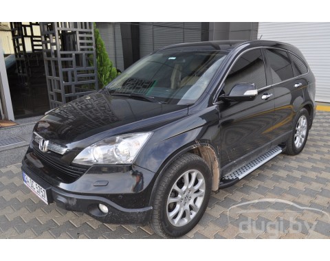 Пороги алюминиевые "Artemis" для CR-V (2006-2012).